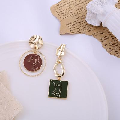 Exaggerated Abstract Face Punk Party Jewelry Dangle Earrings Fashion  Accessories Stud Earrings