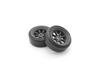 Kyosho Drift Tires for FZD2 Watanabe FATH710BKD Pre-Installed (8-Spoke Wheels/Black/2-Pack)