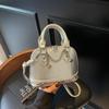Modern Crossbody Shell Bag With Chain Strap And Rivet Details For Outings Casual