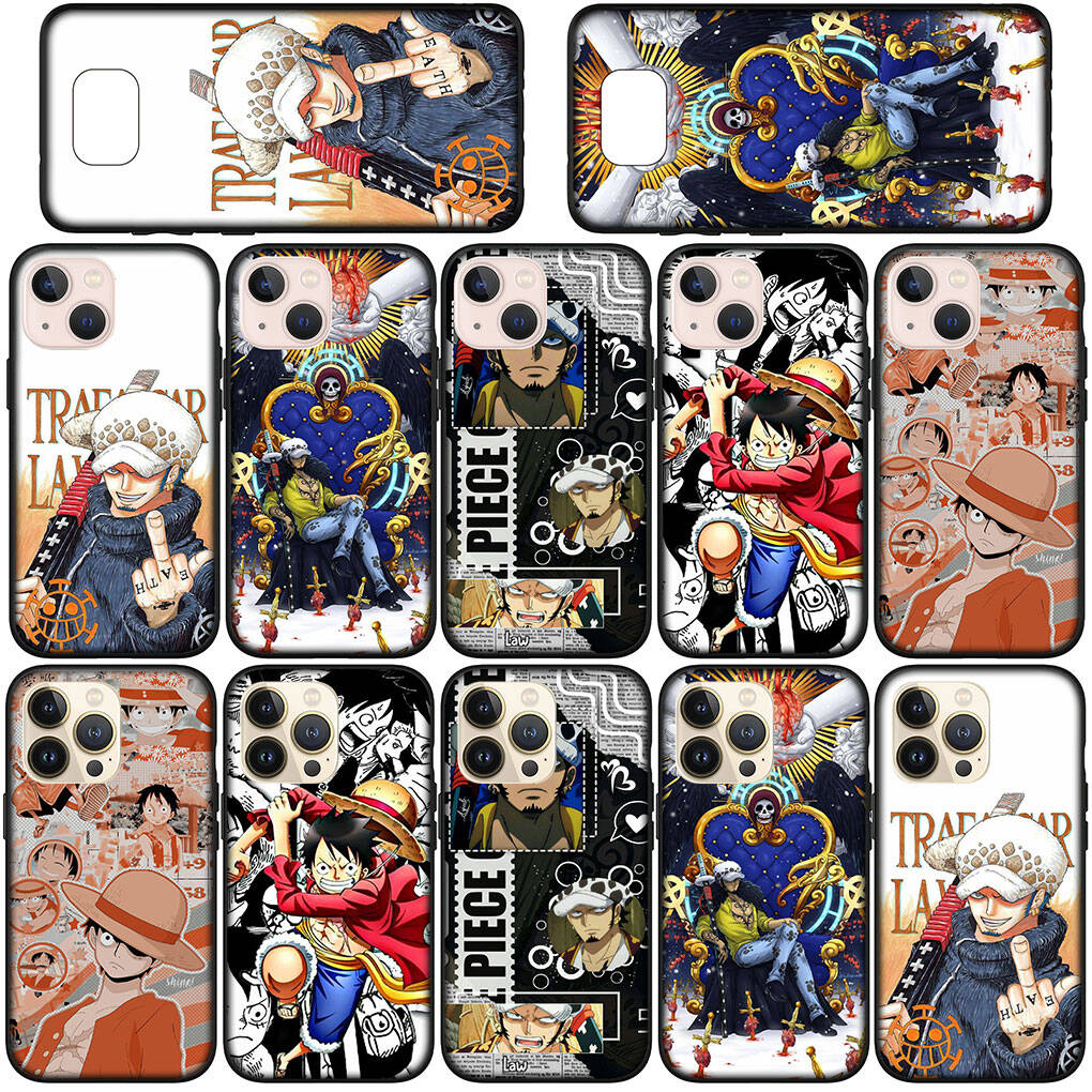 Handyhülle für iPhone 17 15 16 Plus Redmi Note 14 12 11 13 Pro Max Huawei P30 P20 Lite OPPO A60 A40 A80 A18 Poster One Piece Trafalgar Law Luffy Abdeckung