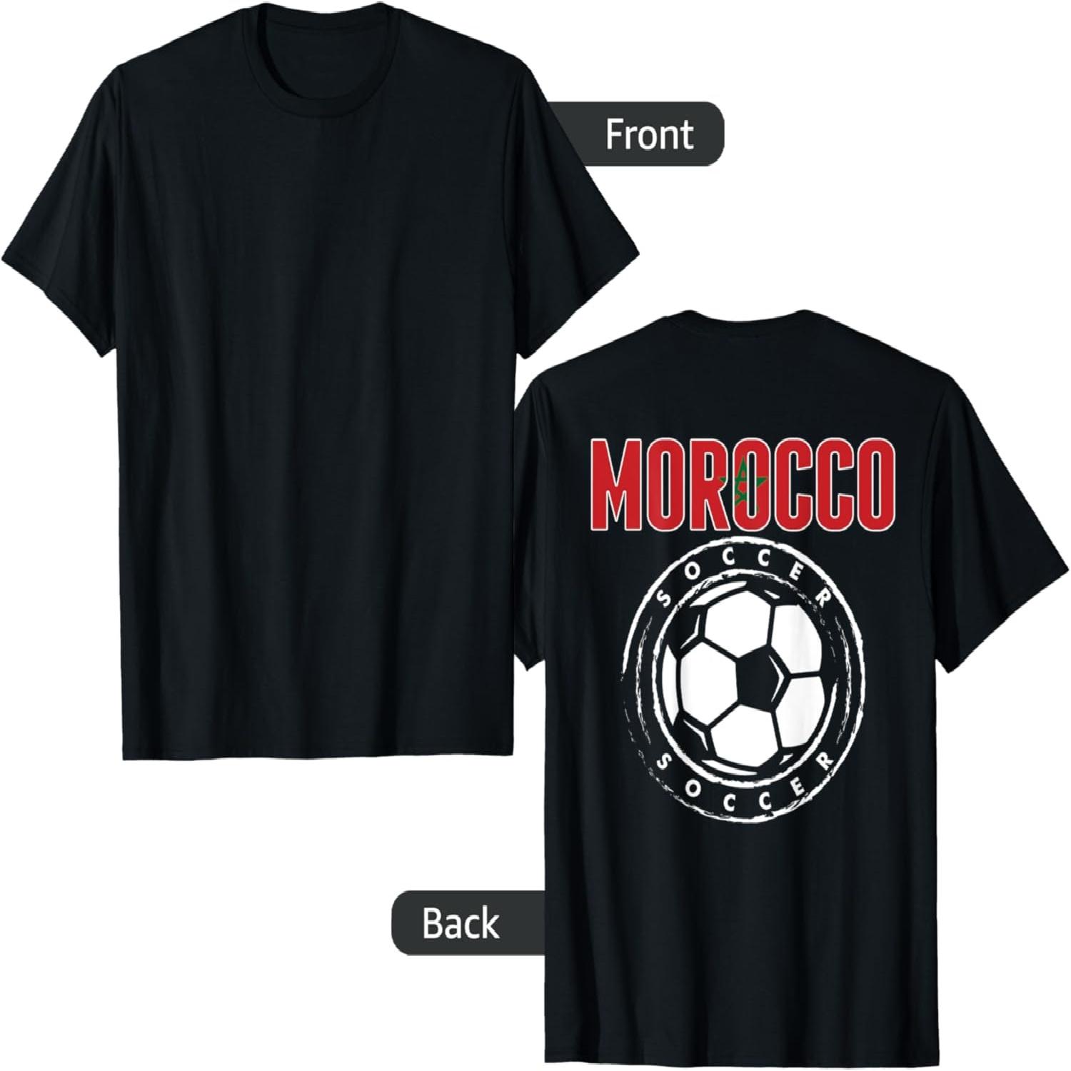 Марокко Любители Футбола Майка Поддержите Марокканскую Футбольную Команду Футболка S разноцветный