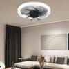Ceiling Fan Light 4 Speeds Smart Silent Ceiling Fan Light with Converter Extender Flush Mount Ceiling Fan with Light AC 85V-265V