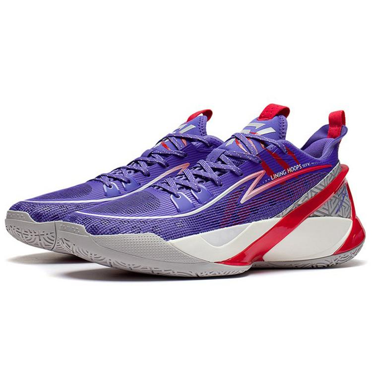 Li Ning SONIC 10 V2 Basketball Shoes Men's Low top Wealth Purple ABAS057-6
