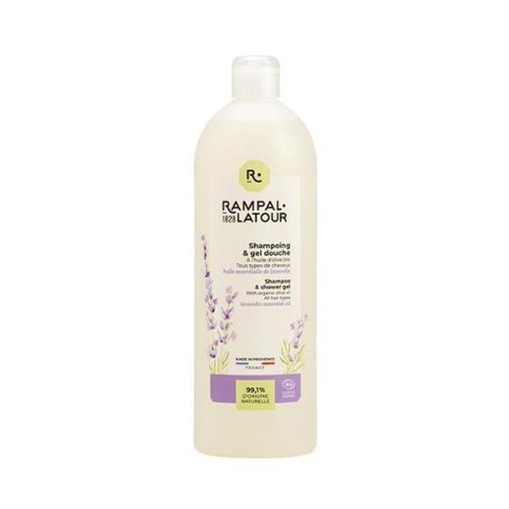 Perfume Langpal Bio Shampooing Douche Olive Lavender 1L (Shampoo & Shower Gel) Premium Hypoallergenic Vegan Natural