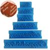 6Pcs Blessing Letter Cake Mold Fondant Chocolate Decorating Home DIY Baking Tool