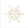 New Luxury Six-Petal Flower Brooch Pin: Unique, Versatile Design Accessory.