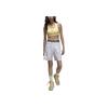 Jordan Logo Print Moderate Support Solid Full-Coverage Sports Bra Women Underwear Light-Yellow FB6873-821