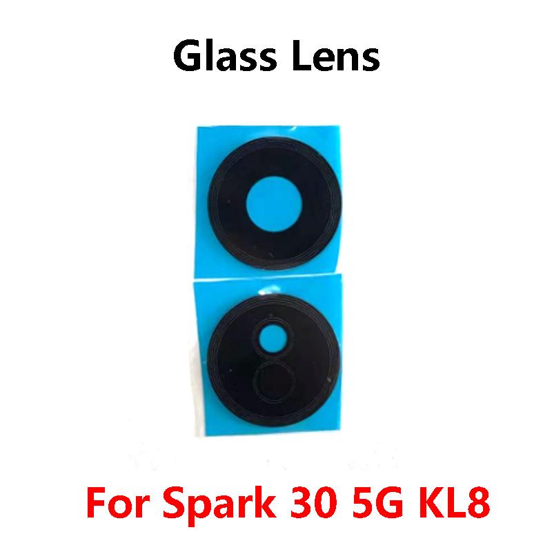 Back Camera Glass Lens For Tecno Spark 30 4G 5G KL6 KL8 Rear Cam Len Repair Kits with Glue Sticker