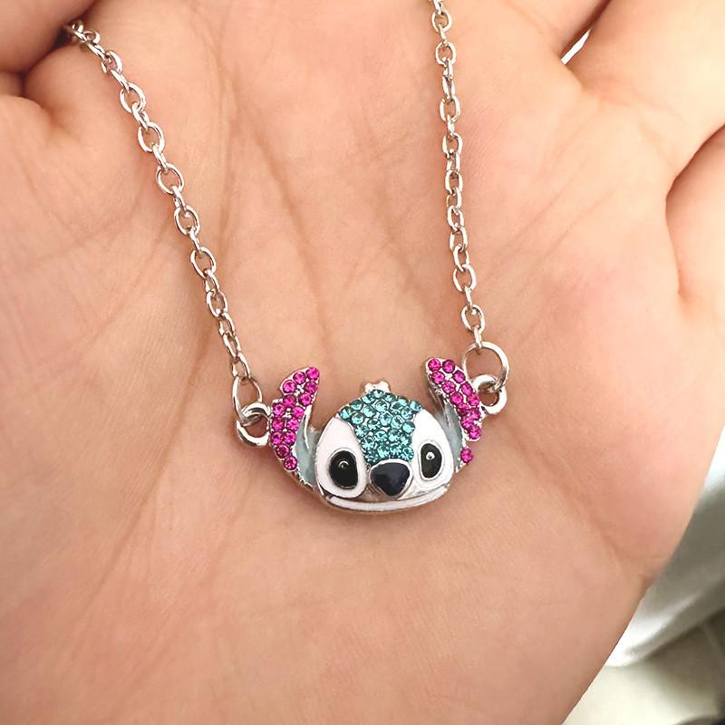 Whimsical Sparkling Cartoon Drip Oil Jewelry Set With Lovely Necklace Bracelet And Earrings For Fashionable Gift Giving