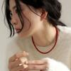 geegee [silver925] red onyx necklace