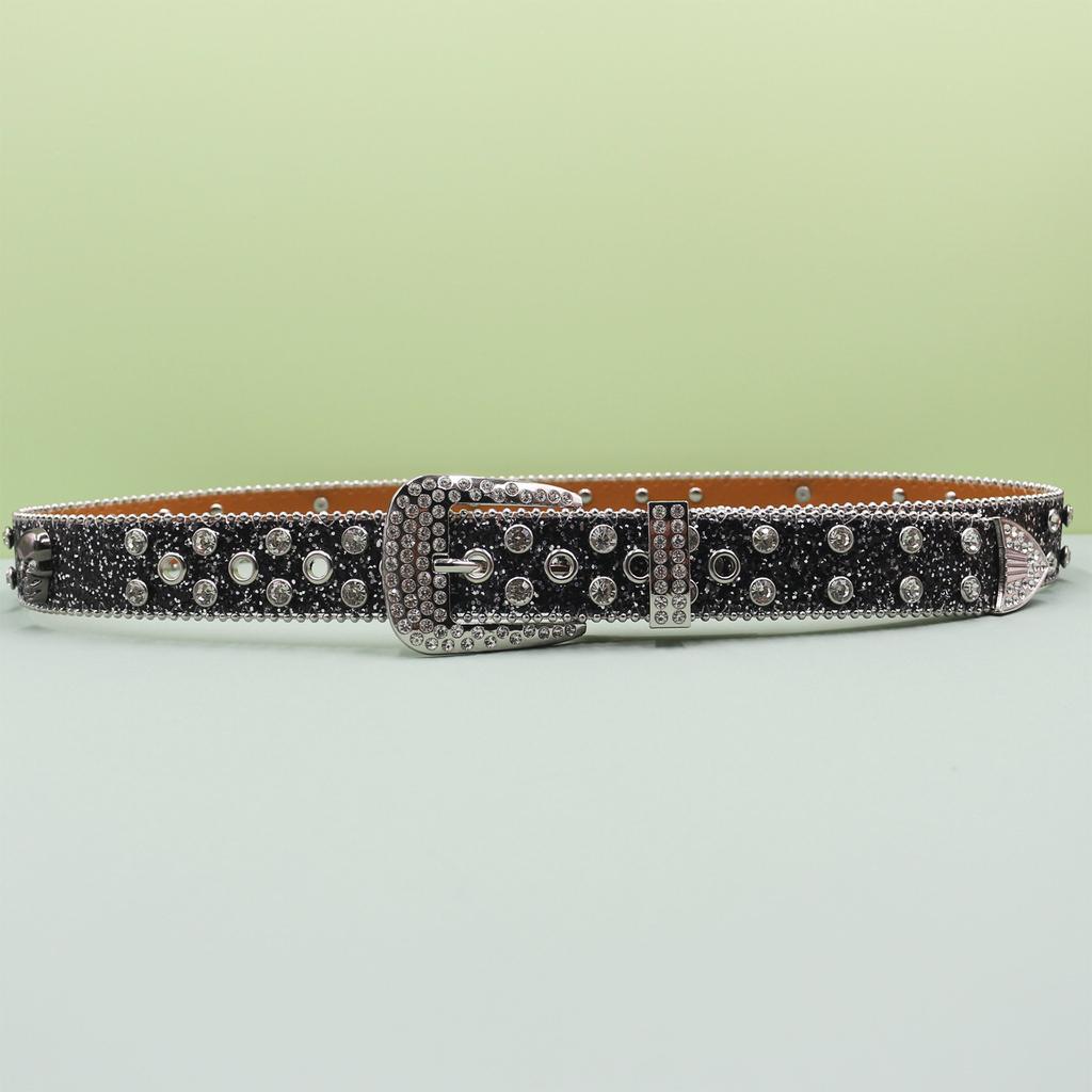 Punk Style Belt Men's Trendy Men's Jeans Belt High-end Leather Belt European and American Style Belt