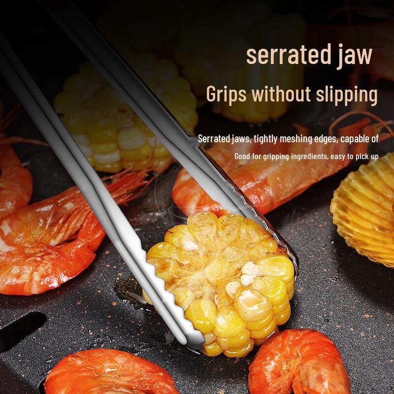 Stainless Steel Korean BBQ/Food Tongs Set