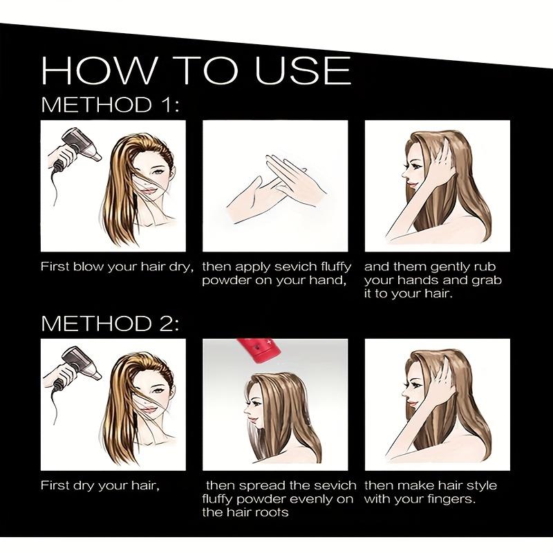 Hårtvättfritt pulver för män och kvinnor för att avfetta modellspray stylingpulver