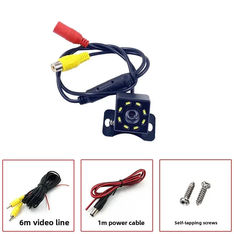 Cameră pentru vedere spate pentru mașină cu cablu video Cameră de parcare automată cu vedere pe timp de noapte și marșarier IP68, impermeabilă, CCD, LED, monitor de rezervă automată HD