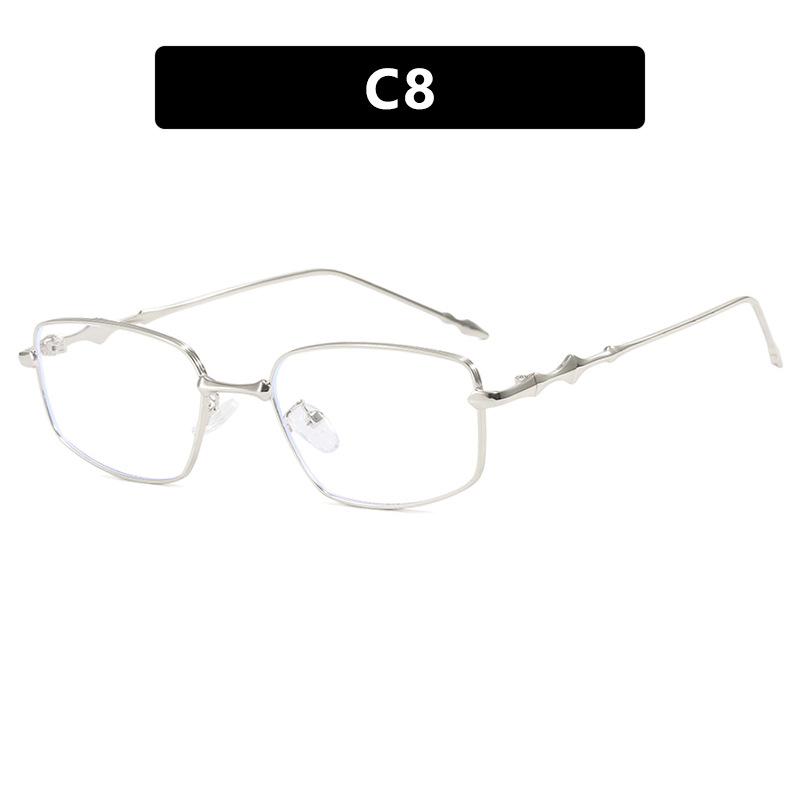 New Irregular Square Sunglasses for Men Women Fashion Small Metal Frame Sun Glasses Vintage Eyeglasses