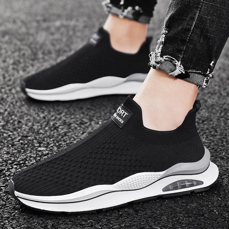Athleisure shoes, cloth shoes, single shoes, single-layer fly weave, lazy driving, dirt-resistant tourist shoes