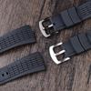26mm For Seiko Watch with VELATURA Series Silicone Bracelet SRH006 SPC007 Black Men's Accessories