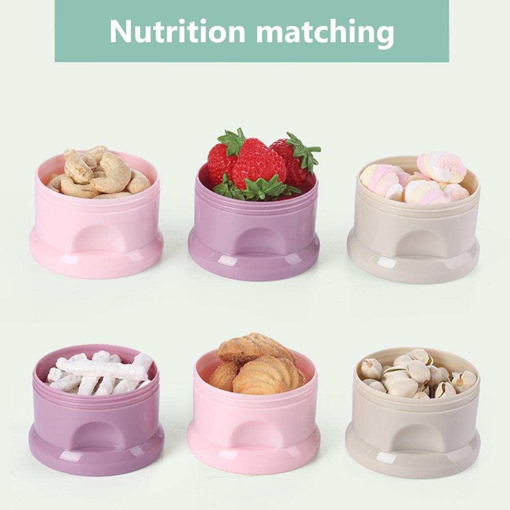 Babynahrungsspender 4 Schichten Tragbarer Milchpulverspender Behälter Babyfütterung Reiseaufbewahrung