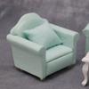 Living Room Sofa Set 1/12 Scale Wooden Base Cloth Covered Mini Furniture for Doll House Accessories and Collectibles
