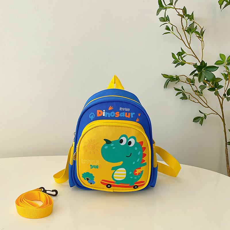 Cute Cartoon Dinosaur Backpack For Preschool Boys And Girls Anti-lost Bag