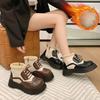 Women's Soft Sole Winter Warm Fur One Snow Boots Padded Lined Ankle Boots Anti-slip Hiking Casual Sports Cotton Boots Martin Boots