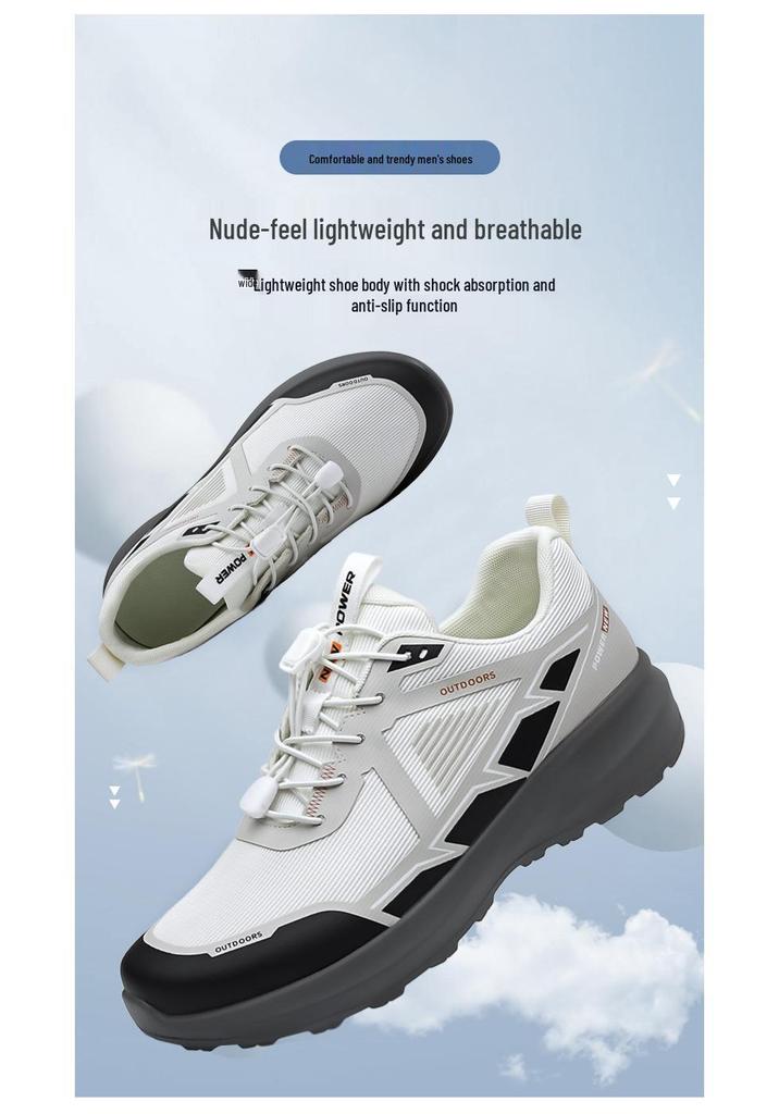 Soft Sole Breathable Men's Hiking & Mountaineering Shoes - Summer 2025 Thick Sole Casual Outdoor Sports Footwear