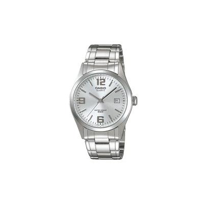 STANDARD Series Simple Business Date Display Quartz Movement Stainless Steel Strap Japanese and Korean Watch Men's Watch Silver MTP-1181A-7AJF