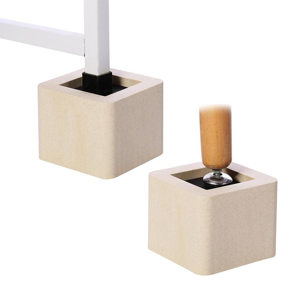4Pcs/Set Ceramic Simulated Plastic Home Furniture Leg Risers for Table Desk Bed Sofa Wardrobe