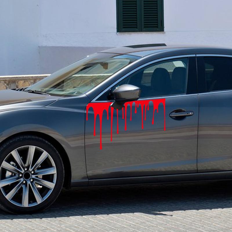 Halloween Blood Car Sticker Drip Blood Car Vinyl Sticker Self-adhesive Waterproof Blood Decal Stickers Car Body Decoration Decal