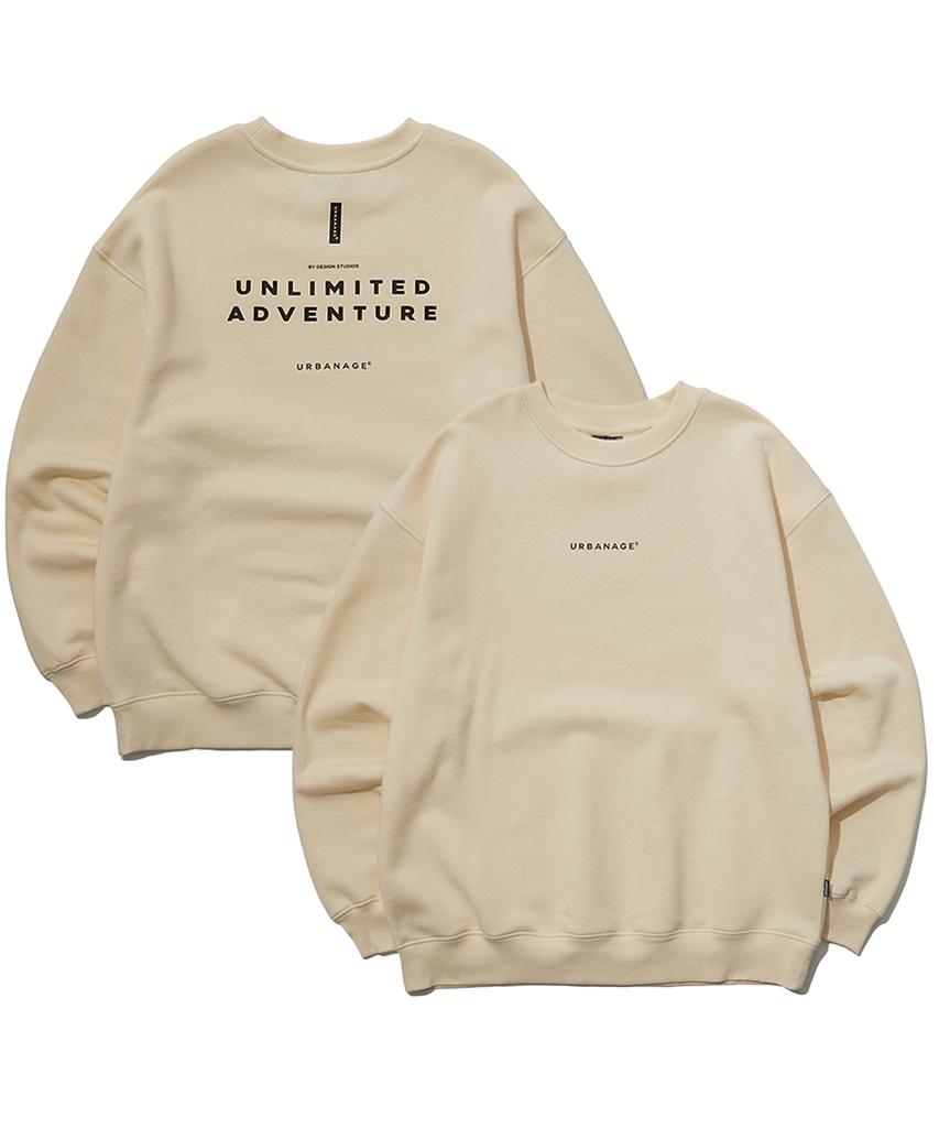 URBANAGE [Set] Unlimited Oversized Sweatshirt + Daily Standard Wide Pants
