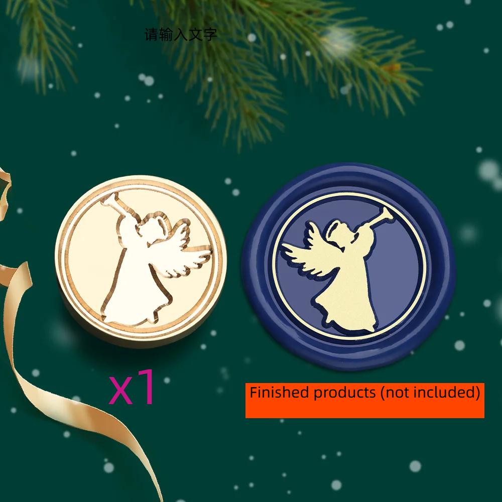 2.5cm Christmas Series Wax Seal Stamps Vintage Merry Christmas Tree Snowflake Head DIY Festival Gift Wrapping Cards Scrapbooking