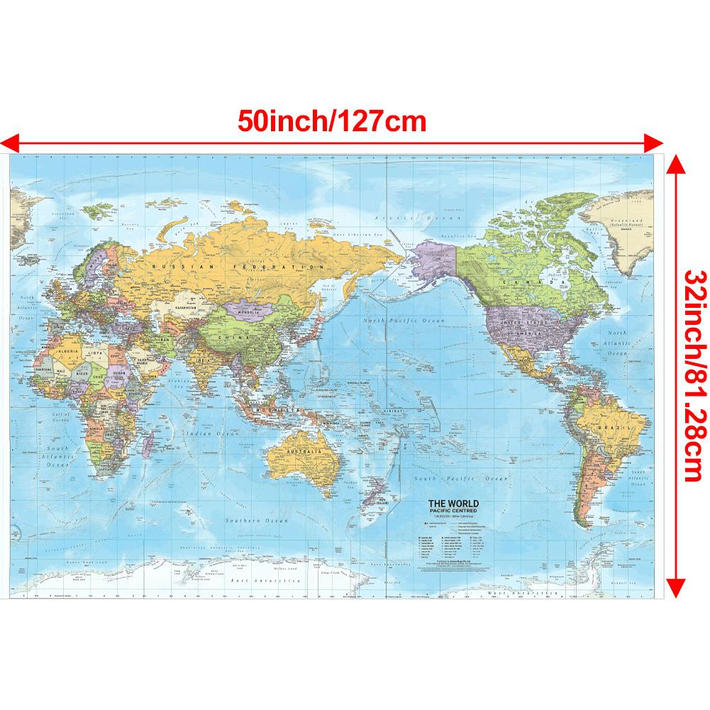 Engelsk karta -Världskarta-Politisk fördelning-2012,Konstposter,Inomhus/Utomhus,Pedagogisk Geografi Dekor,Lärande Undervisningsmaterial,Reseförnödenheter
