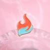 Unique Colorful Flame Brooch Enamel Coated Metal Pin Ideal Decorative Accessory For Clothing And Backpacks