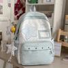 Schoolbag Large Capacity Elementary School Bag Lightweight Middle School Backpack Korean Casual Cute Star Printed ins Backpack