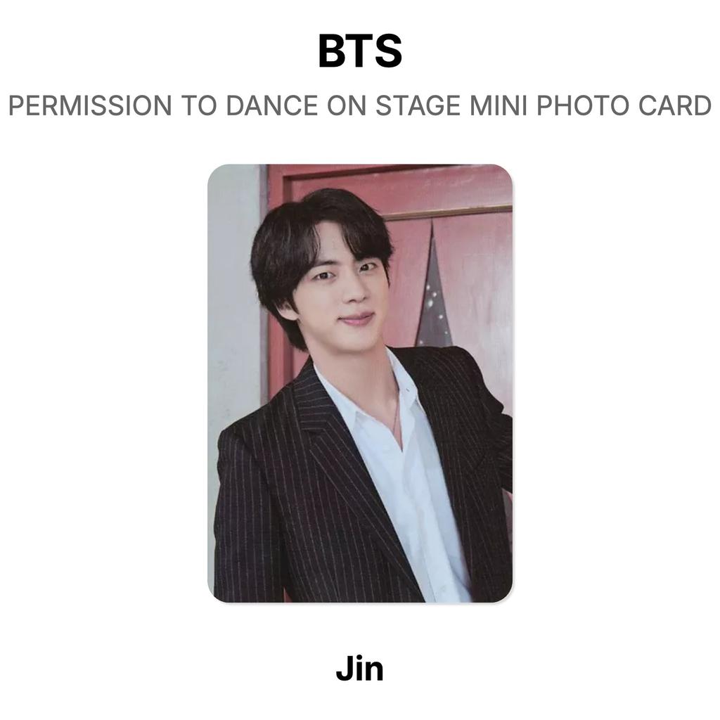 BTS PERMISSION TO DANCE ON STAGE MINI PHOTO CARD Official Photocard