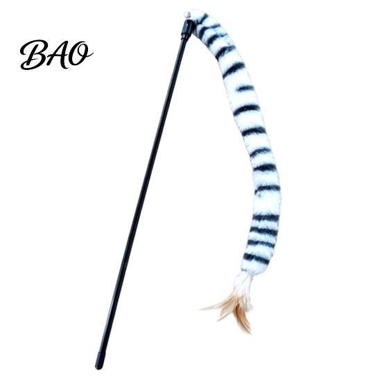 Scratch-resistant Cat Toy Funny Stick Toy, Toys for Indoor Cats, Interactive Engagement Teaser Wand, Plush Kitten Toys, Play Exercise Tail