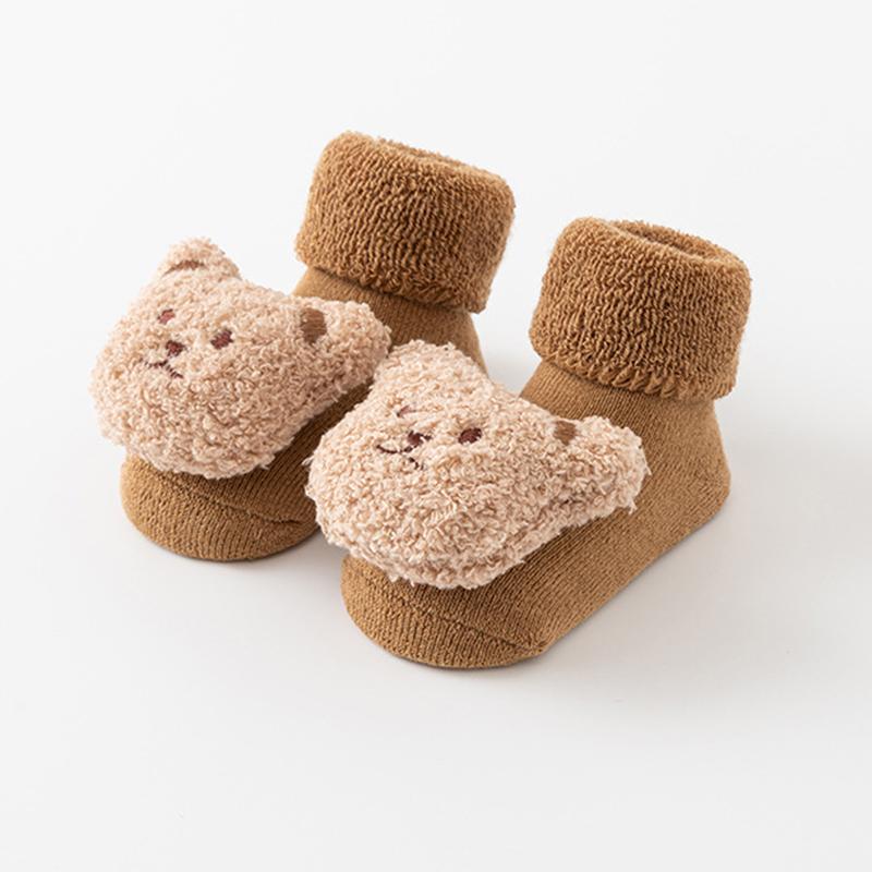 

Носки для новорожденных Махровые чулочно-носочные изделия Нескользящие носки для малышей Носки-тапочки Мягкие детские носки средней длины M