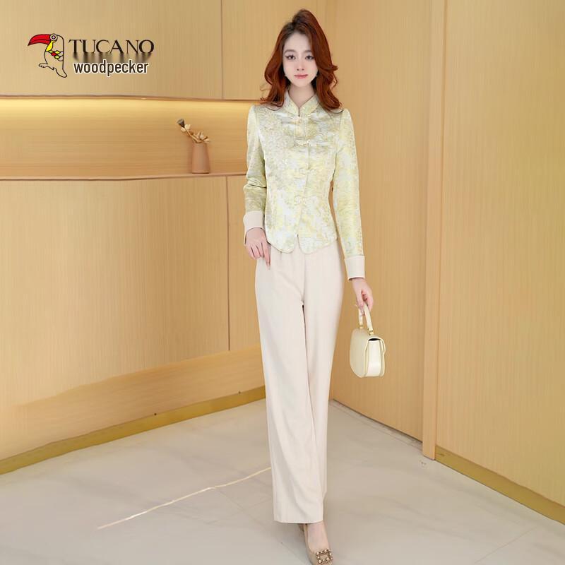 

TUCANO Women s Elegant New Chinese Style Two-Piece Set L