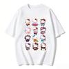 2026 New Summer Cute HelloKitty TShirts Soft Cotton Short Sleeve Tees for Parents Kids Breathable Casual Daily Outfit Tops