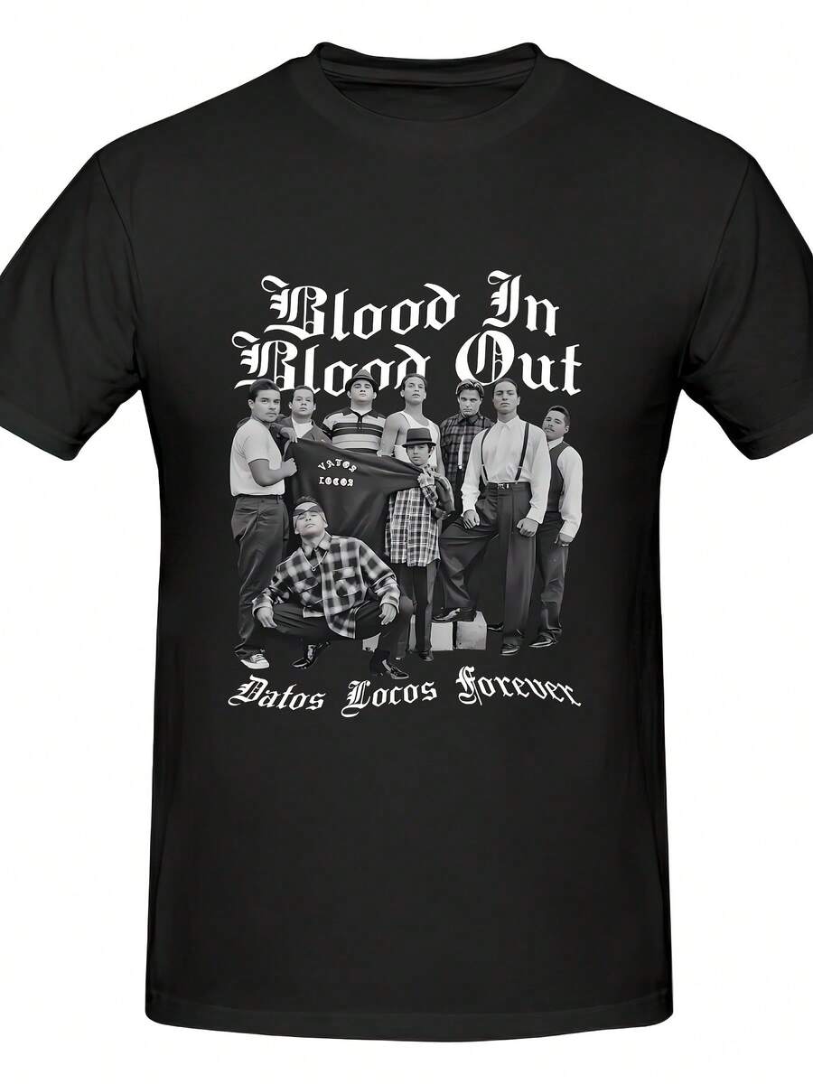 

Retro 90s Blood In Blood Out Datos Locos Forever Graphic Unisex T-Shirt L
