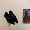 Innere Höhenzunahme~ Französische Retro spitze Mary Jane Einzelschuhe Damenschuhe neu im Herbst 2025