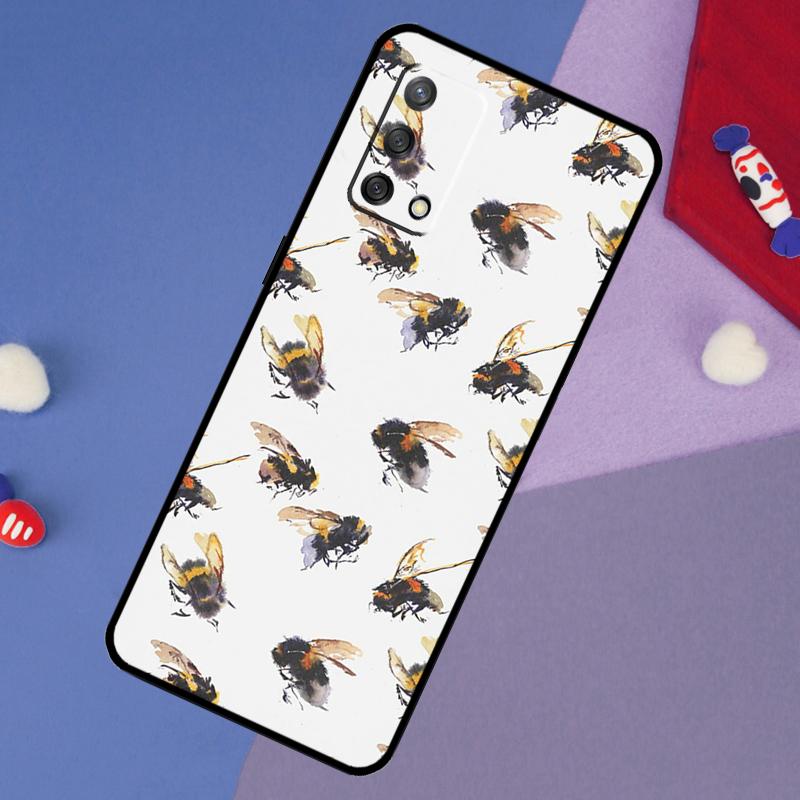 Bee Honey Case For Oppo A5 Pro A6 A57 A17 A78 A54 A74 A94 A76 A16 A96 A18 A40 A60 A80 A38 A58 A98 A15