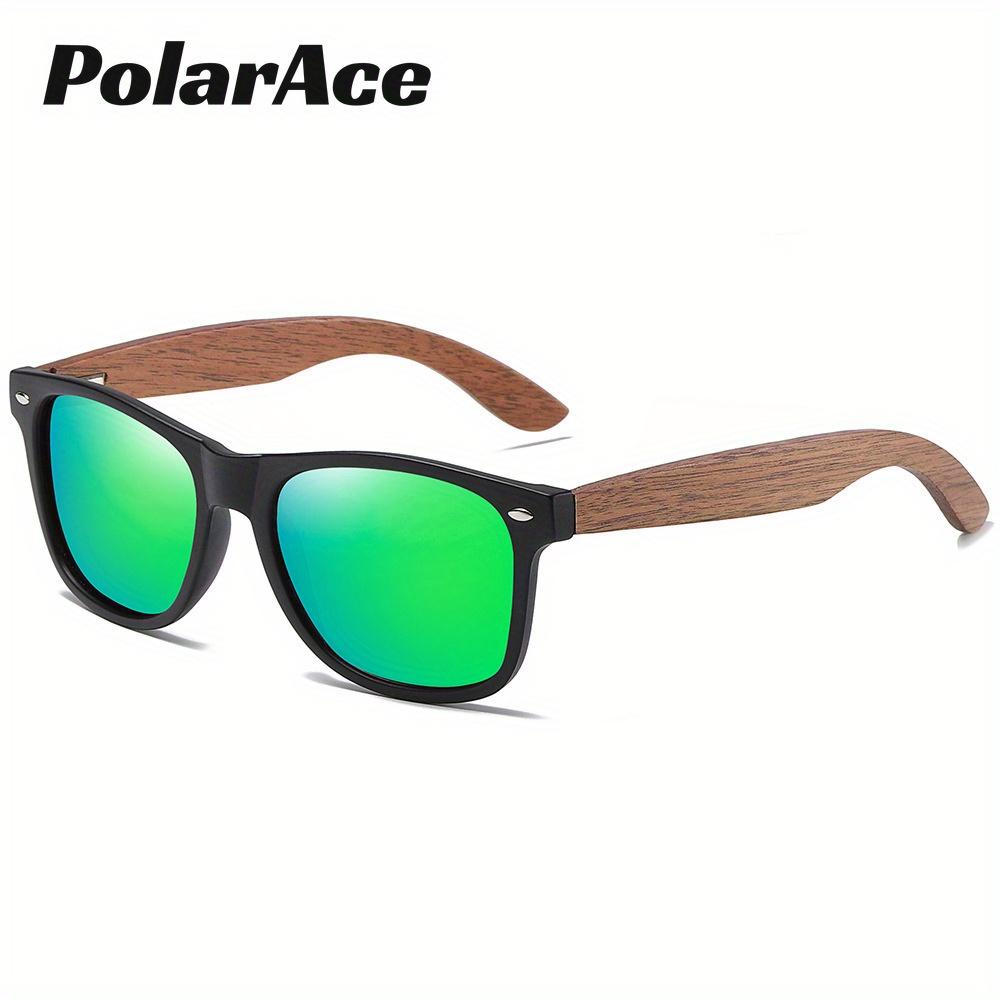 PolarAce Unisex Wooden Polarized Fashion Walnut Outdoor Sunglasses, UV400