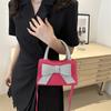 Chic Bowknot Handbag For Women Trendy Summer Crossbody Bag With Soft Pu Leather