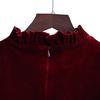 YUBAOBEI Kids Winter Long-sleeve Dress 4-14 Yrs Teenage Girl Velvet Elegant Evening Party Gown Child Clothes