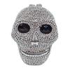 Pochette da Sera Teschio Strass – Borsa Metallica da Donna per Halloween