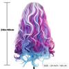 Kolorowy Gradient Długie Kręcone Włosy Syntetyczna Peruka z Przedziałkiem na Środku Styl Anime dla Kobiet na Imprezę Kostium Prezent - Dostępne Cztery Style
