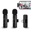 Portable Audio Video Recording Mini Mic Wireless Lavalier Microphone for iPhone Live Broadcast Gaming Phone Mic
