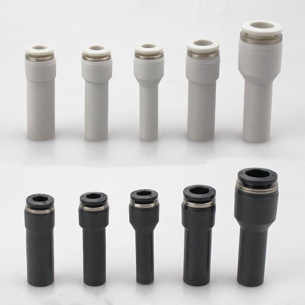 4 6 8 10 12mm Tube To Push In Connector Plug Reudcer Bushing Plastic Pneumatic Air Pipe Fitting Coupler