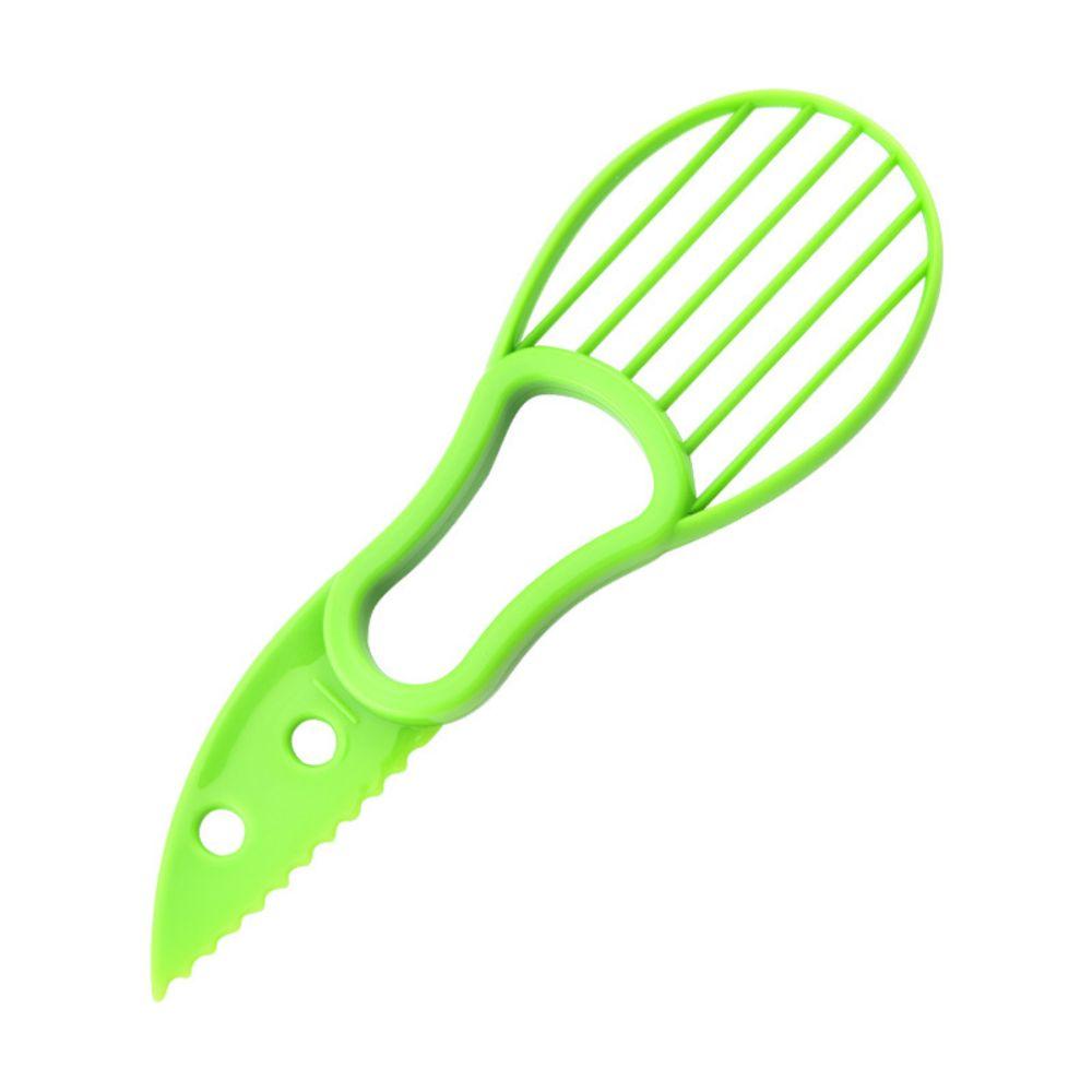 

Разделитель авокадо Бытовая ломтерезка Авокадо Очистка Резка Мякоти Скребок Пластиковый Нож Для Авокадо Кухонный Инструмент зелёный